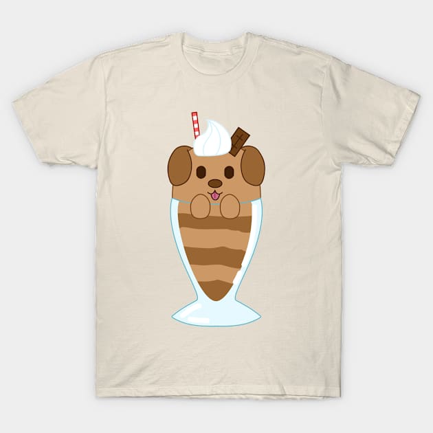 chocolate lab shake T-Shirt by chibifox